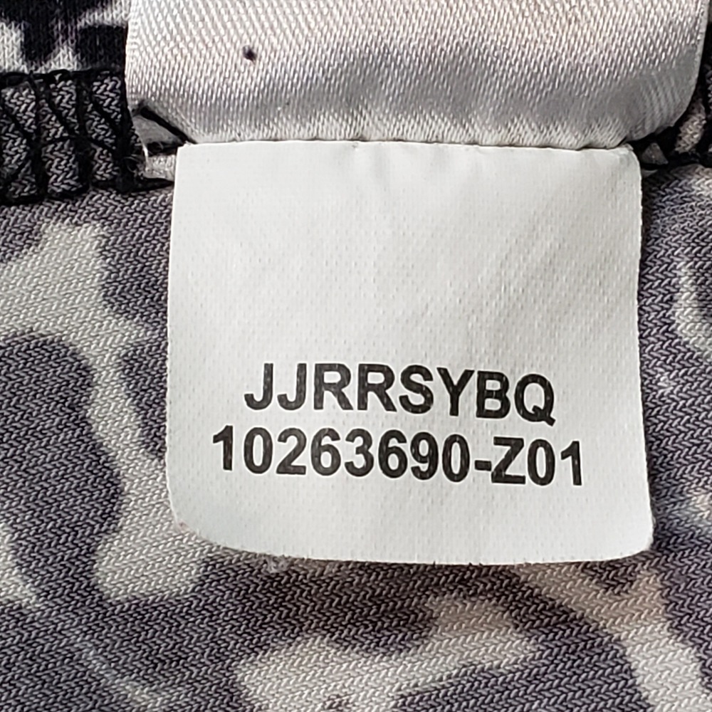 Jones Wear Medium A-Line Skirt Black White Abstract Animal Print Office Workwear - Picture 9 of 12